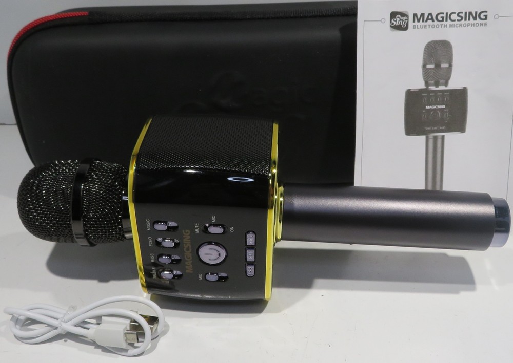 Magic Sing Karaoke MP30 Bluetooth Wireless Mic Mircophone + Speaker - A+++ Cond.
