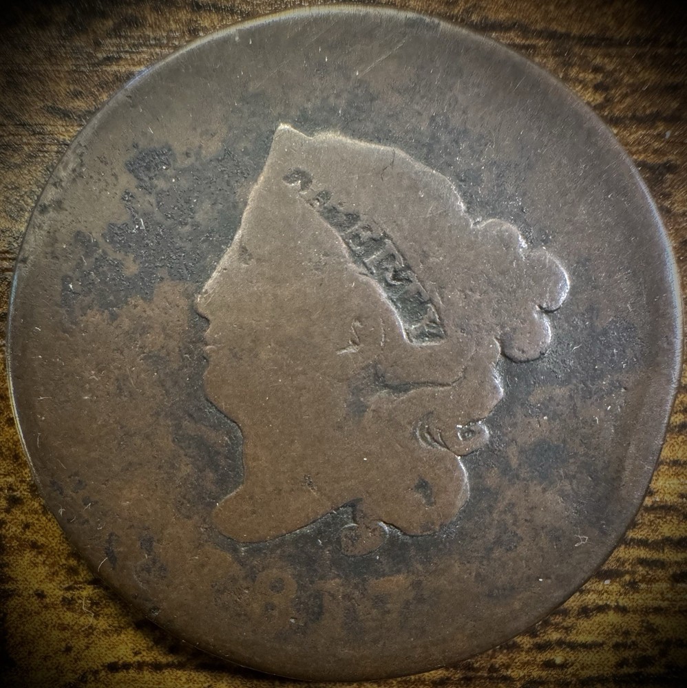 1817 Large Cent Coronet Head Matron Style