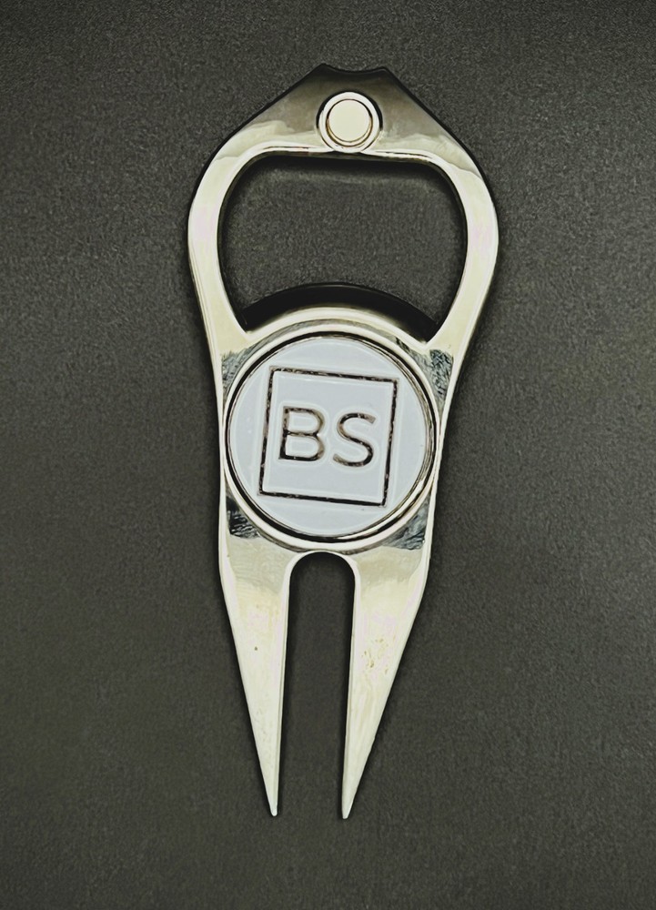 Black Square Golf Divot Tool