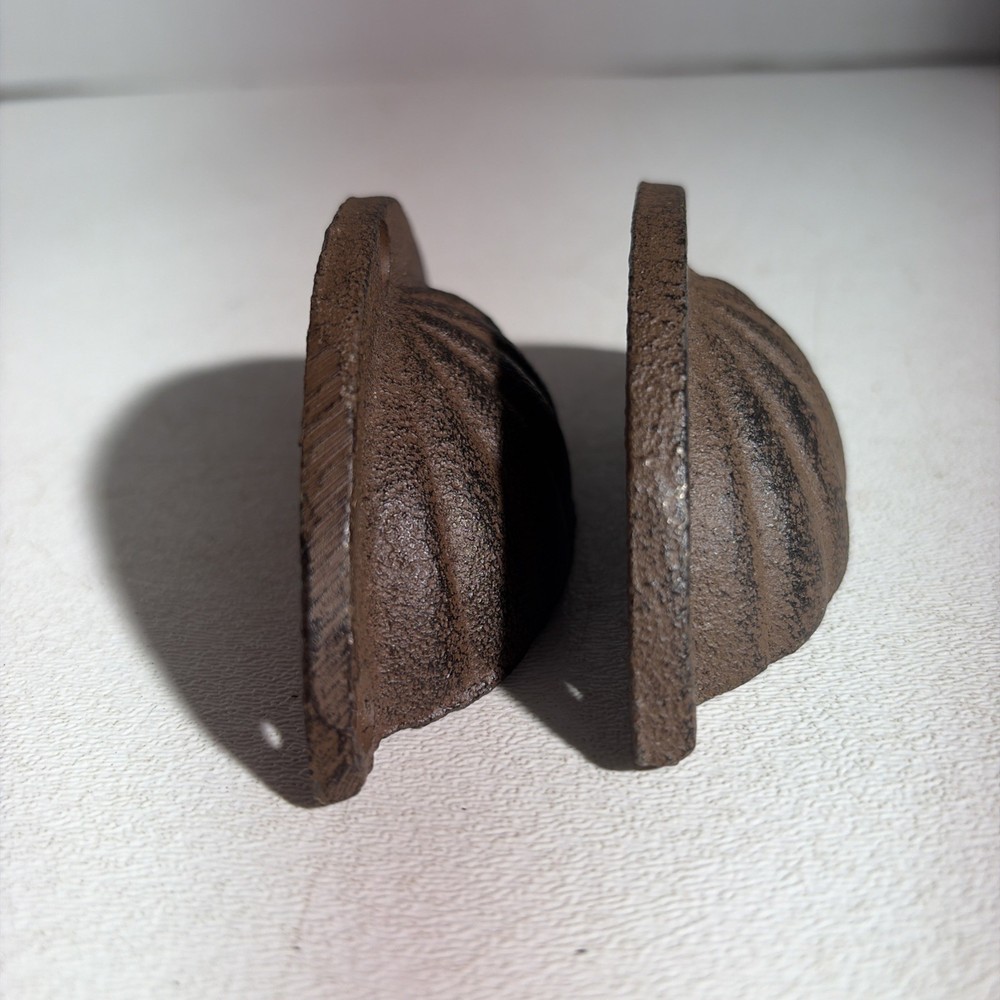 Pair Of Cast Iron Shell Drawer Pulls Handles