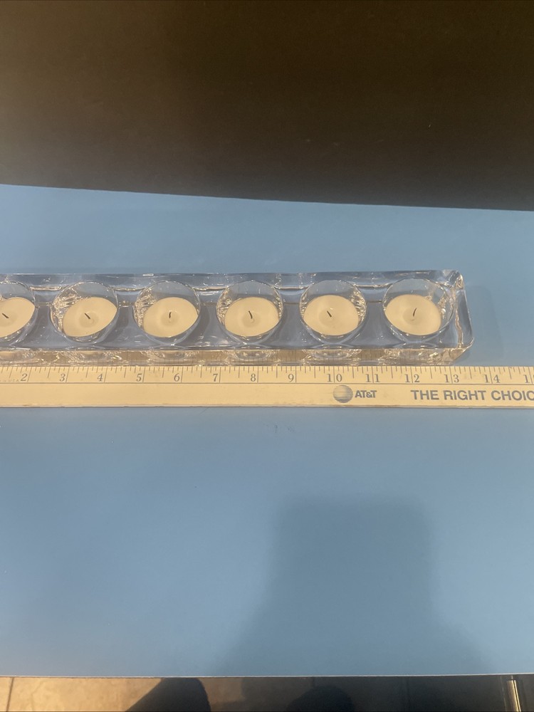 Crystal Glass Rectangular Tealight Bar( T-31)( T-35?)