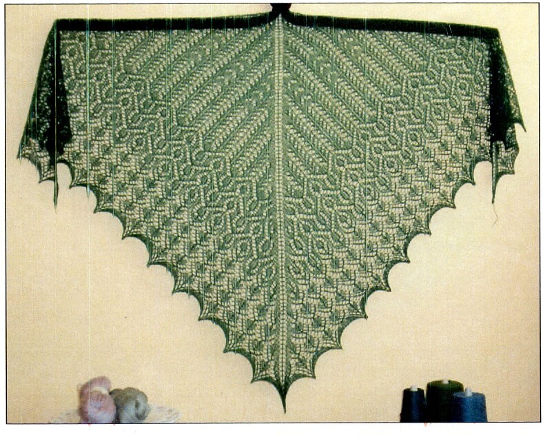 Goddess Knits "Emerald Isle" Shawl