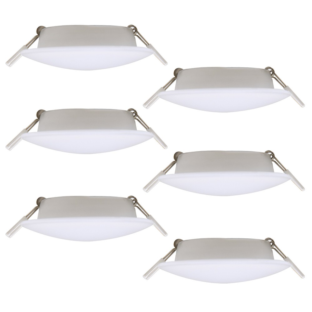 6Pack 3in LED 12V RV Recessed Ceiling Light Puck Light Camper Trailer 4000K