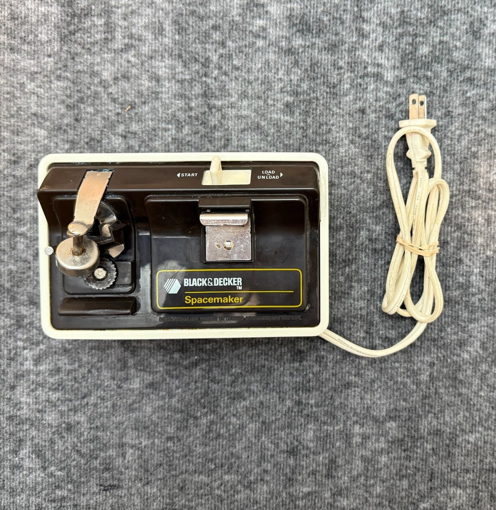 Black & Decker Spacemaker Under Cabinet Electric Can Opener EC60CAD Tested Works