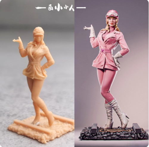 12pcs items 1/43 painted figure