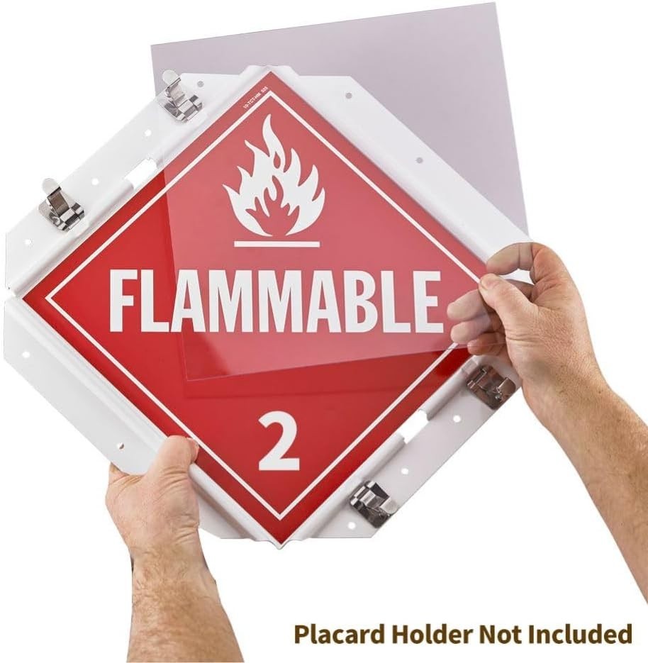 4-Pack Impact & UV-Resistant Hazmat Placard Shields