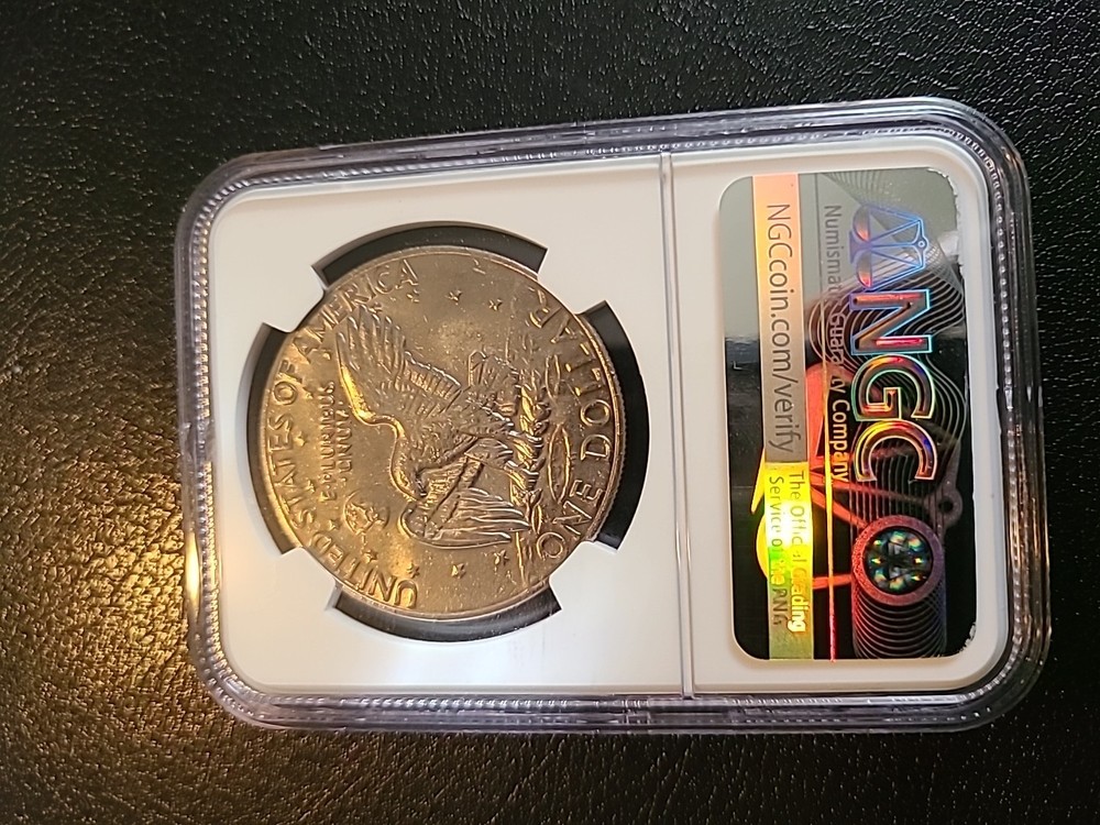 1974 Eisenhower One Dollar Coin MS64 NGC Graded