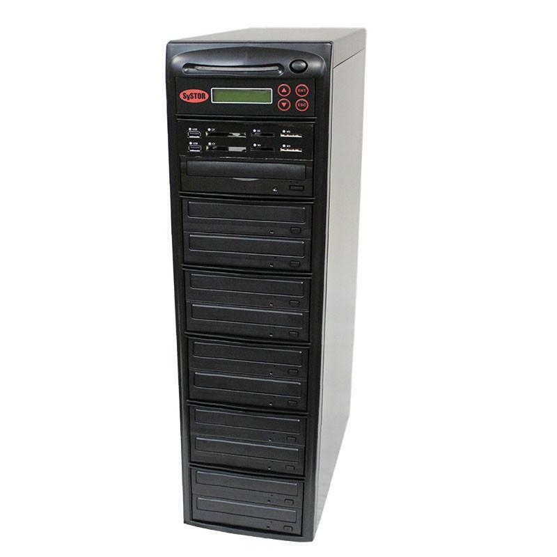 Systor Multi Media PLUS - Flash USB SD CF Backup to 10 CD DVD Disc Duplicator