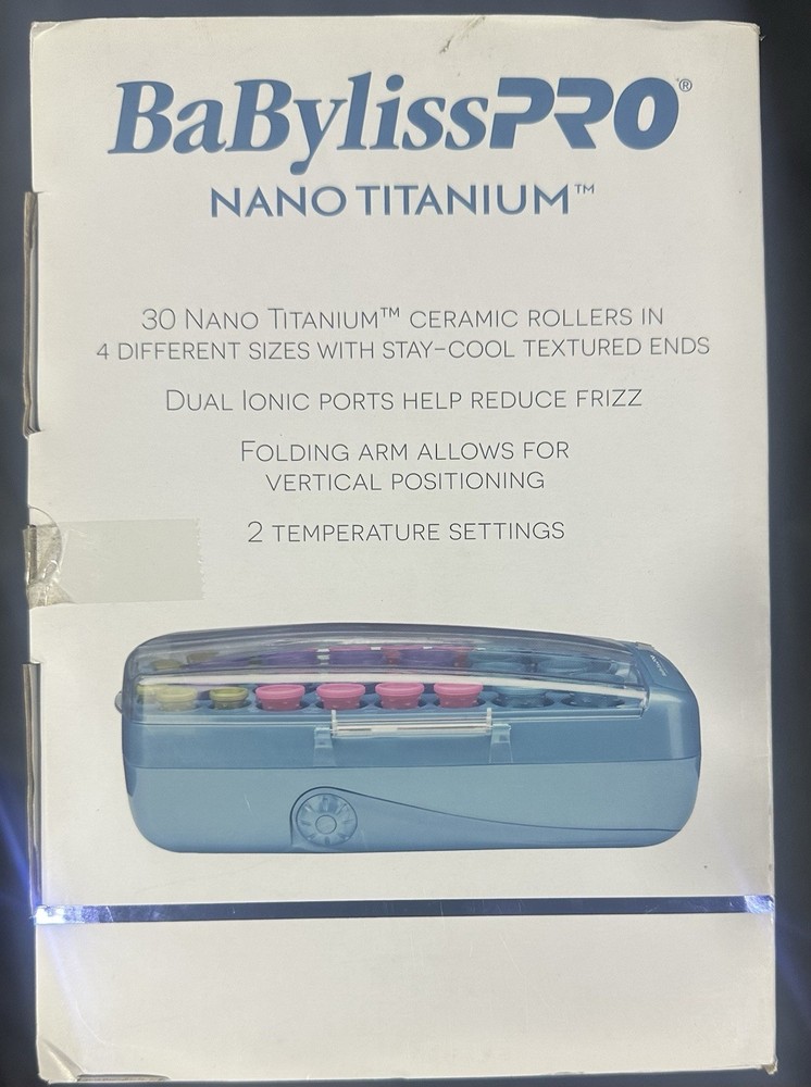 Babyliss Pro Nano Titanium Ionic 30 Hot Rollers. With Clips!