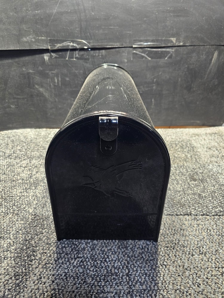 Architectural Mailboxes Elite Galvanized Steel, Large, Post-Mount Mailbox Black