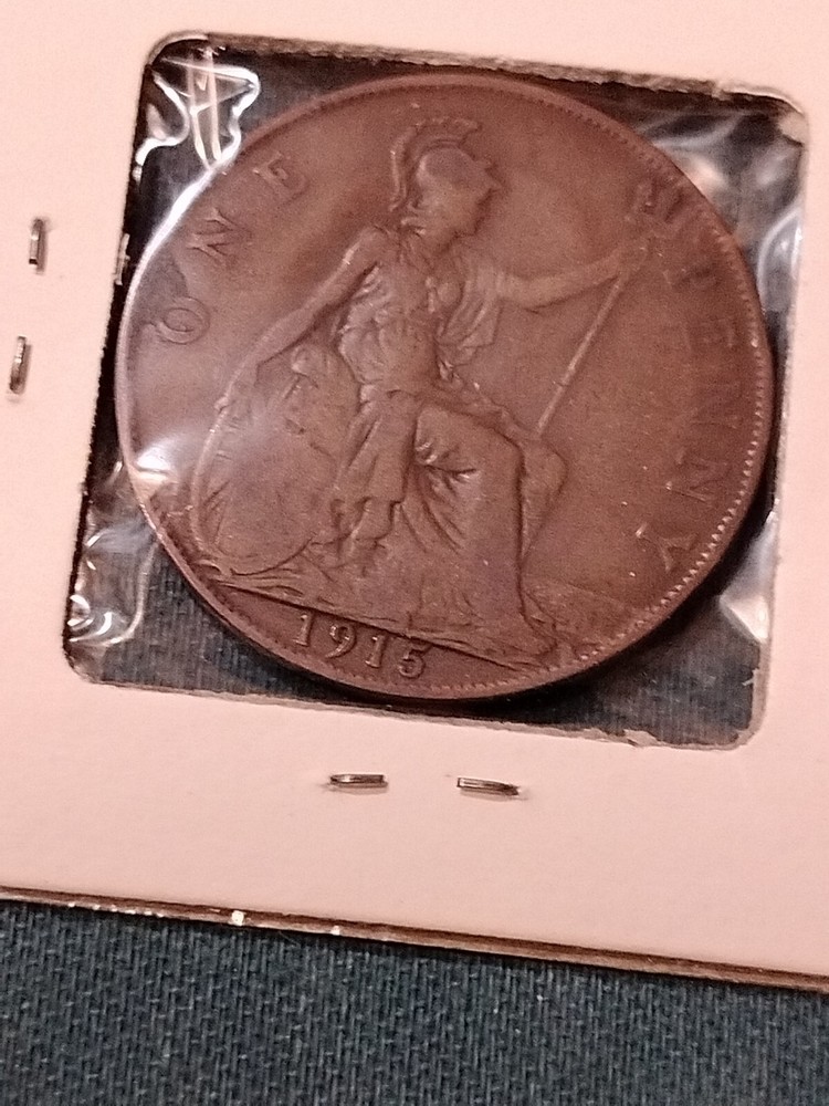 1915 Great Britain Penny UK Coin