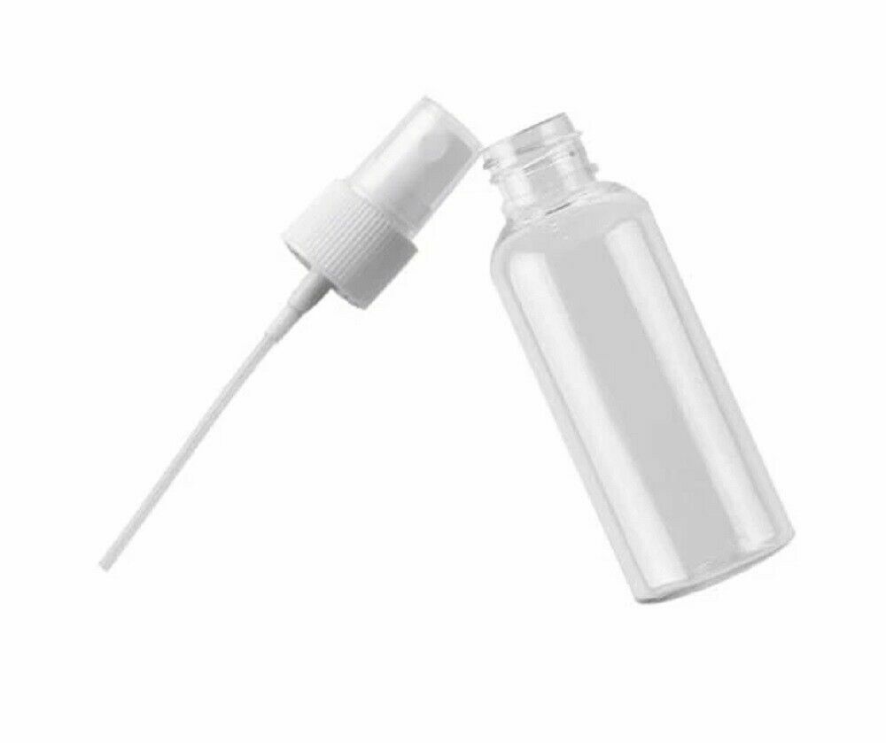 5Pc 60ml Travel Plastic Perfume Atomizer Pump Empty Fine Mist Clear Spray Bottle