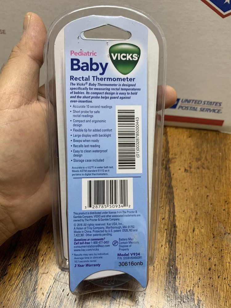 Vicks Pediatric Baby Rectal Thermometer