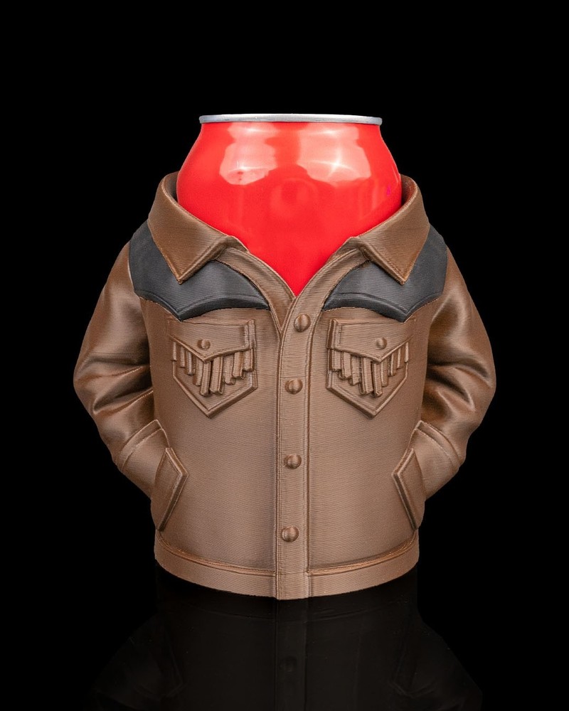 Suede Jacket - Can Holder
