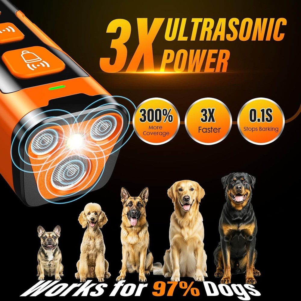 Lightweight Ultrasonic Anti Barking Tool - Safe Training