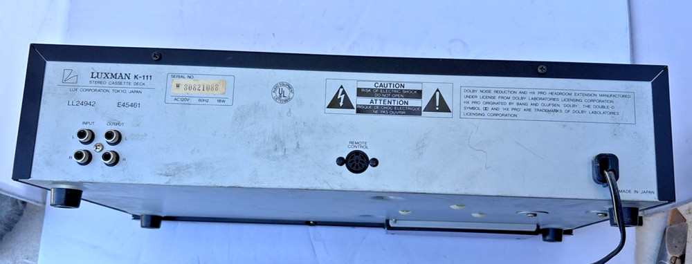 Luxman K 111 Pro Cassette Deck Tested And Working
