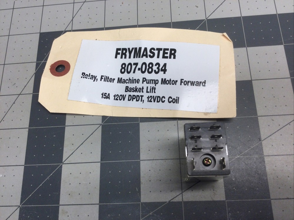Frymaster 8070834 Relay 15A 12VDC - (LXC3J)