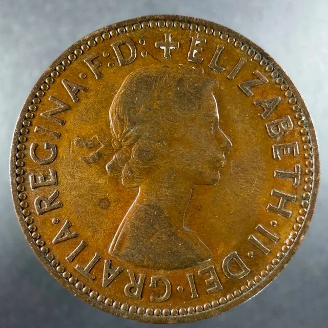1954 Great Britain Half Penny Choice Example Elizabeth II Bronze