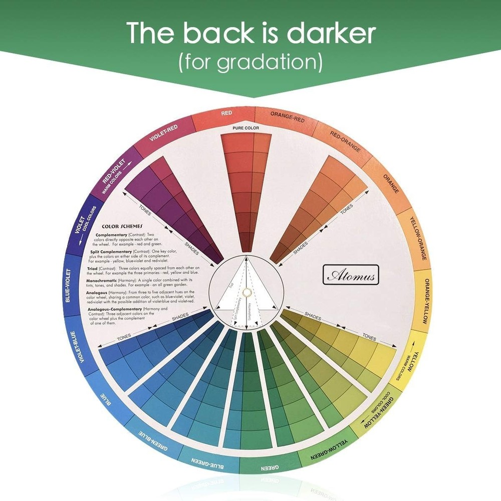 Creative Color Wheel, Paint Mixing Learning Guide Art Class Teaching Tool for Ma