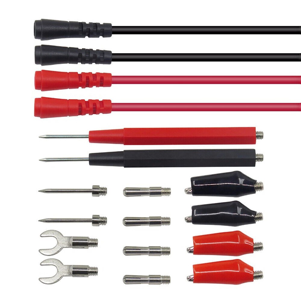 16Pcs Multifunction Digital Multimeter Probe Test Leads Accessory For Volt Meter