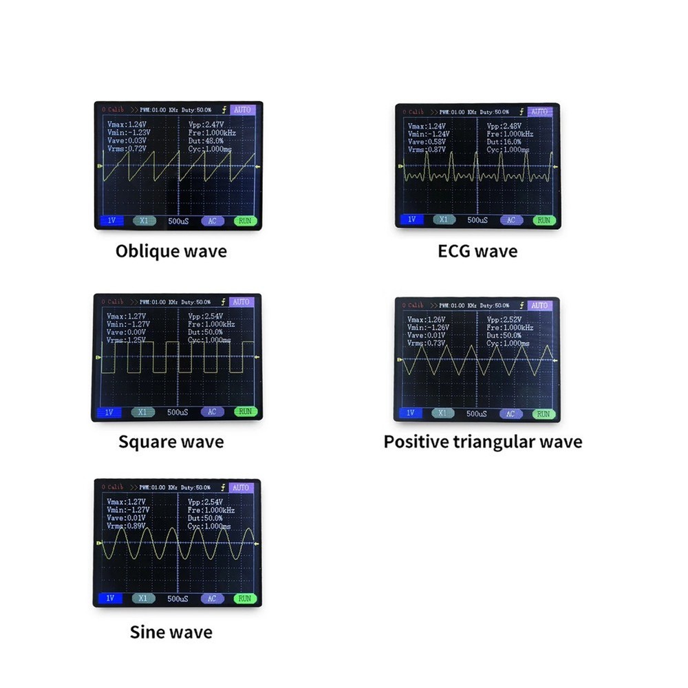 2.4" LCD Display DSO150 Digital Oscilloscope Assembled With Case Test Clip DIY