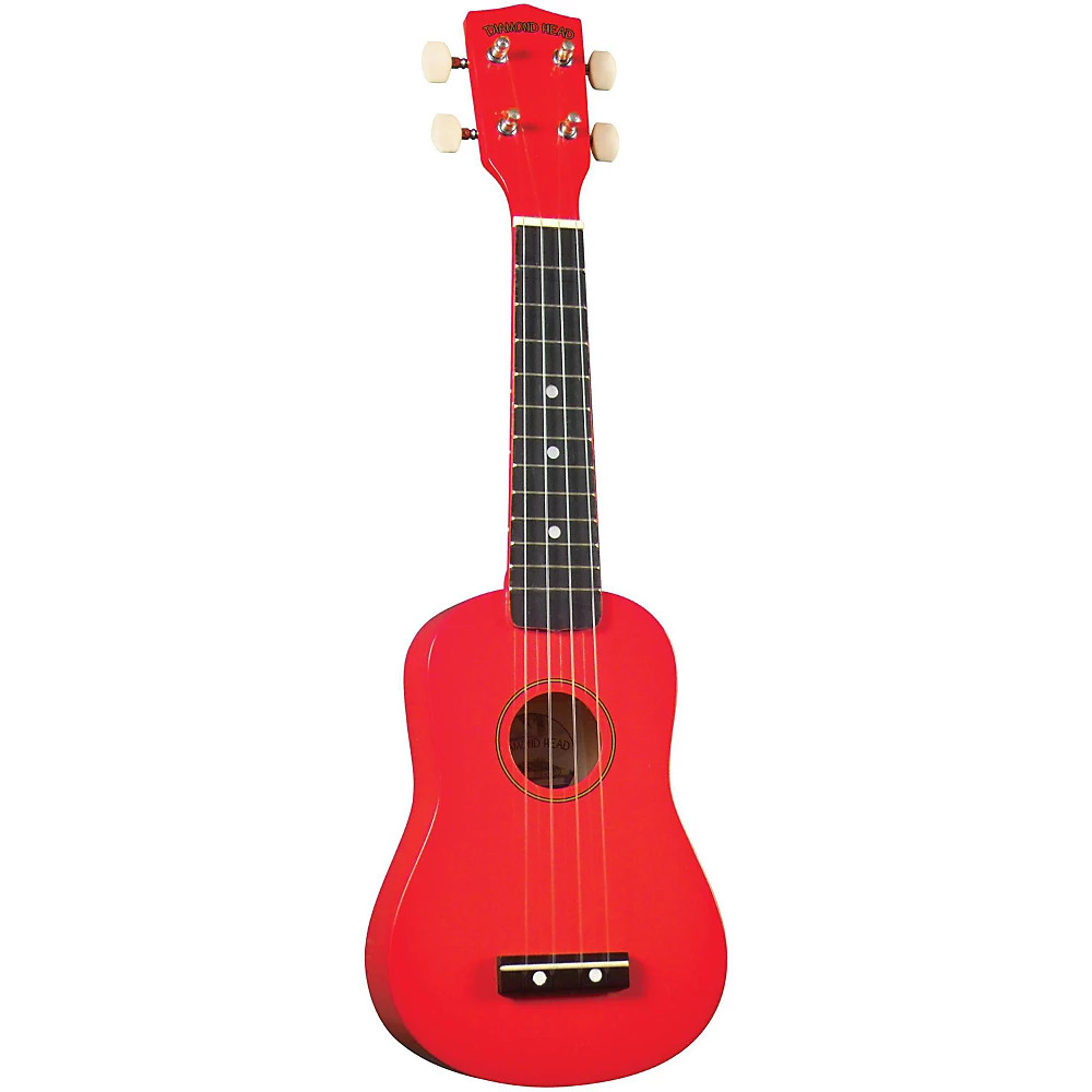 Diamond Head DU-10 Soprano Ukulele Red Black Fingerboard
