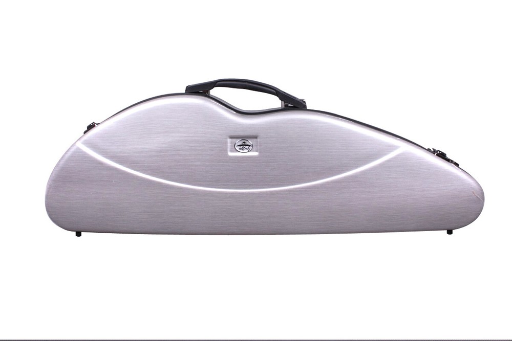 Silver Carbon Fiber Violin case 4/4 Violin Box Code Lock Strong Light Case strap