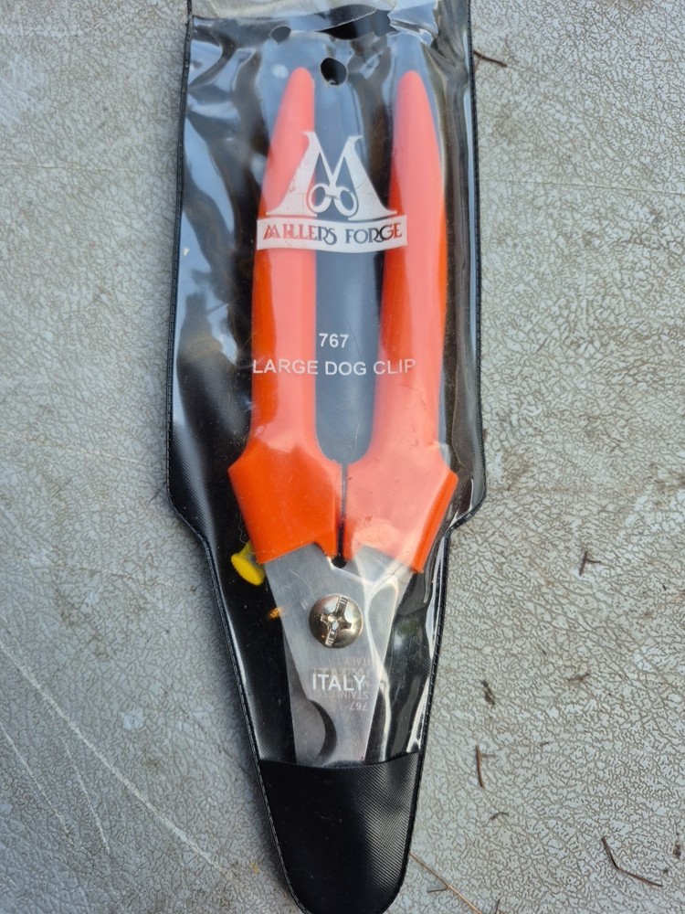 Millers Forge Large Dog Nail Clipper, (767C) Orange Handle