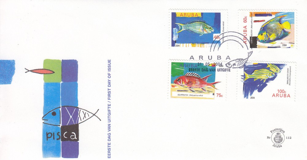 Arubu Issue FDC 2004 (112) Fishes