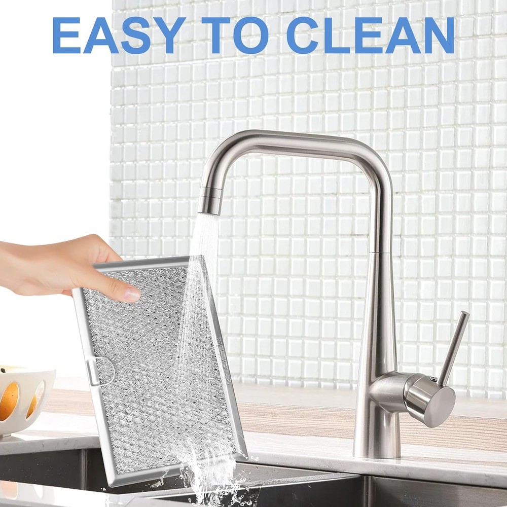 2 Pack Microwave Vent Filter Replacement (5" x 7-5/8")