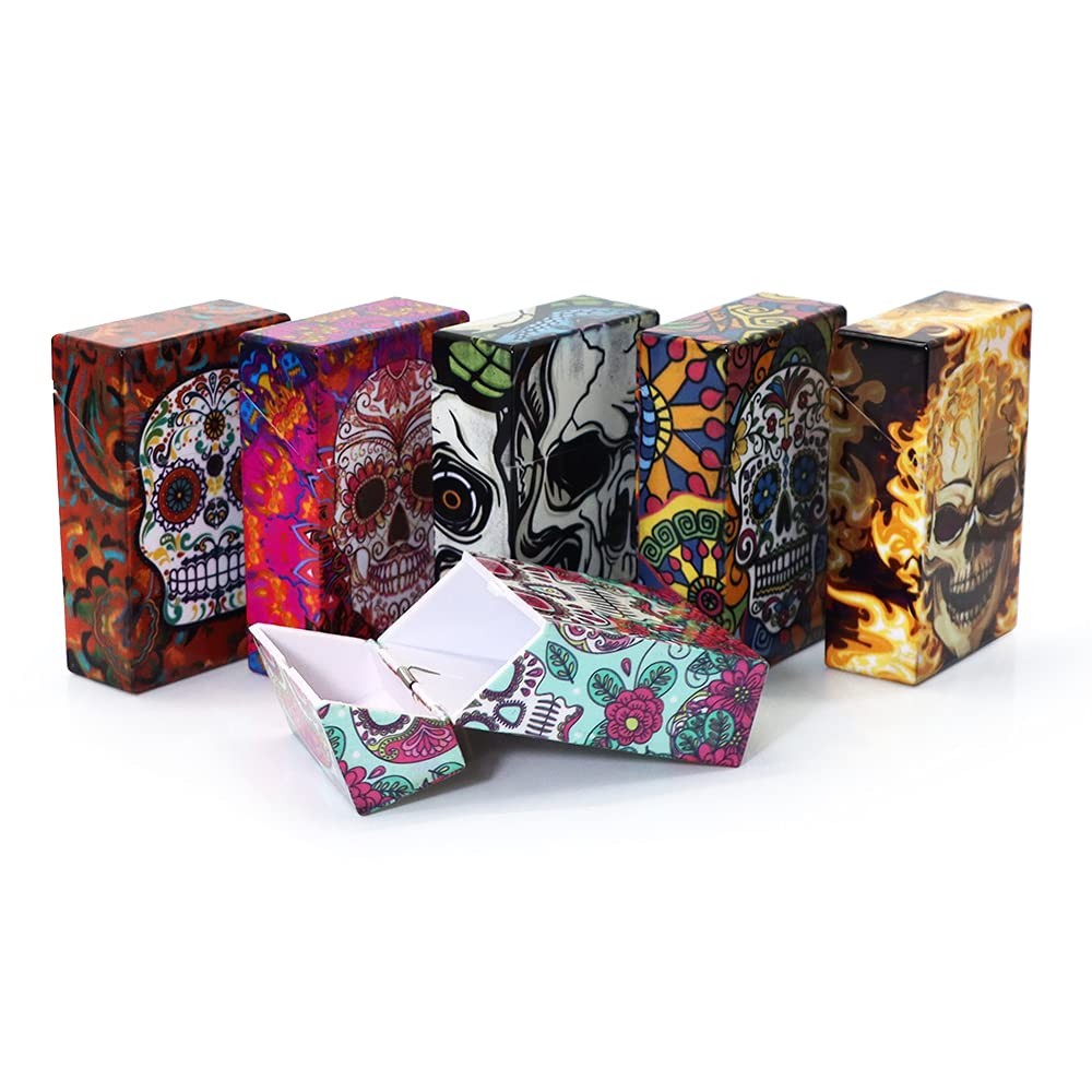 Cigarette Case/Box  Normal Size Cigarette Holder Case Skul Style Box6 Boxes N...