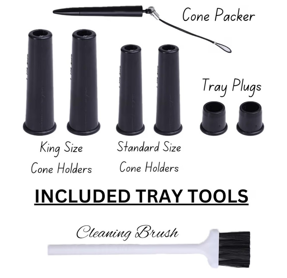 Metal Rolling Tray - Cone Loader - Filler - Pre Roll Machine - Foldable