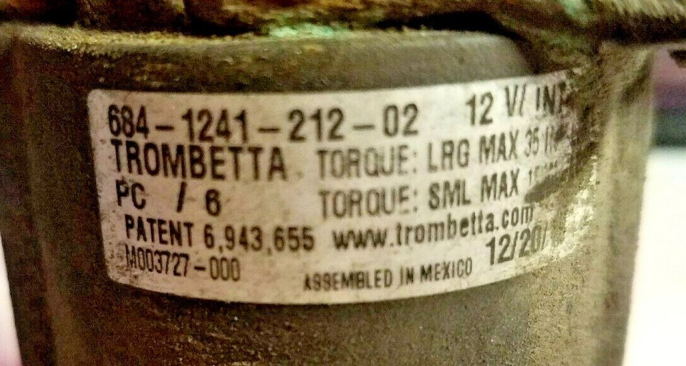 TROMBETTA SSOLENOID 684124121202