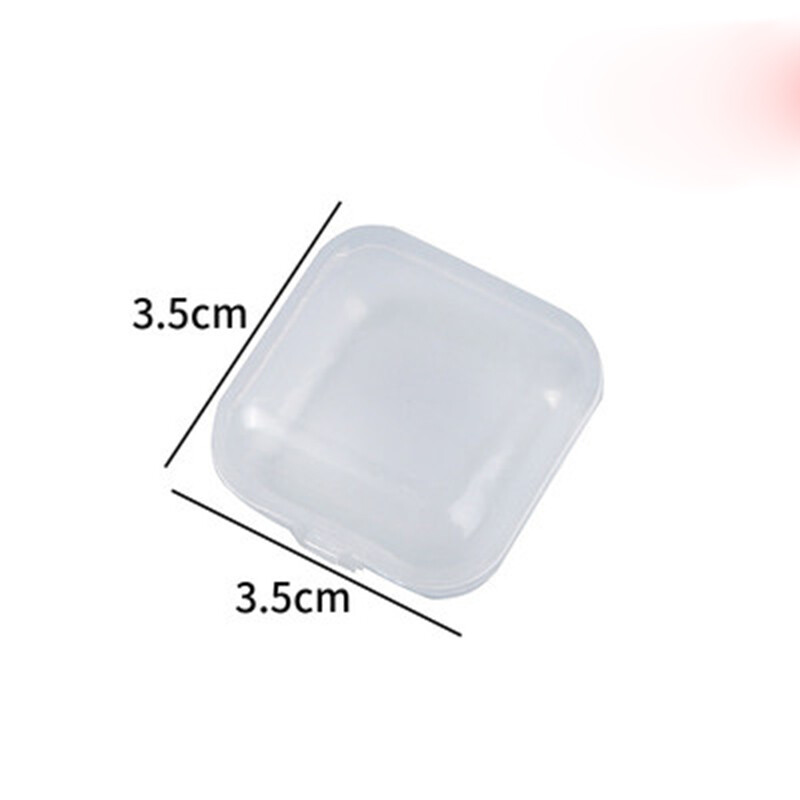 50/100PCS Mini Plastic Boxes Clear Small Jewellery Storage Container Empty Box