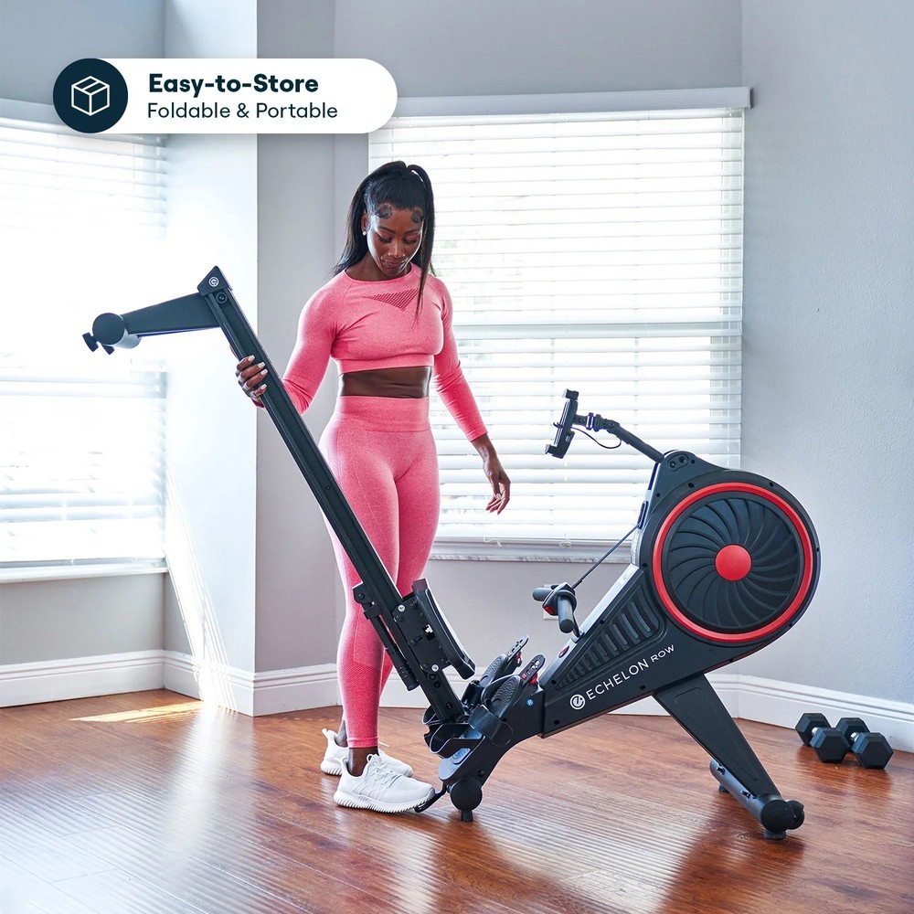 Echelon Row-S Indoor Rowing Machine with Rotating HD Touchscreen
