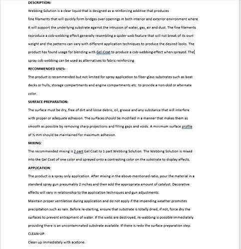Webbing Solution for Gelcoat (Pint)