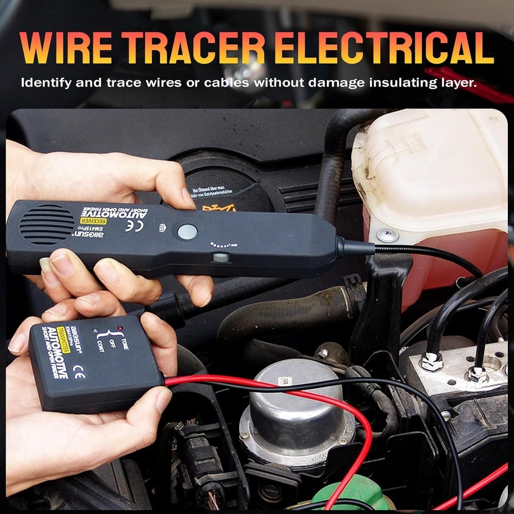 Professional Wire Tester & Short Finder - Includes Batteries for DC Circuits