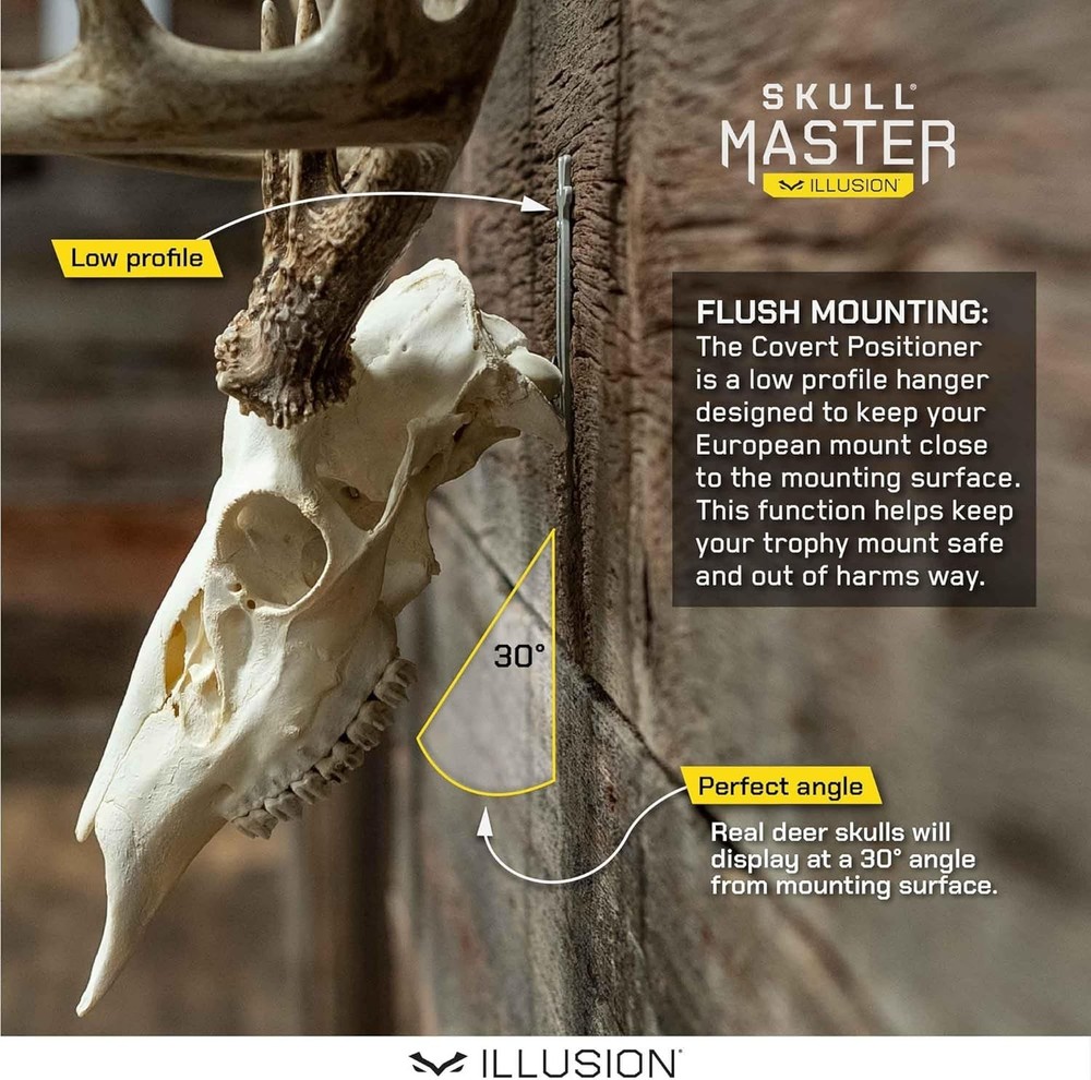 Professional Look Deer & Antelope Skull Mounts with Easy Install Kit - 2 Pack