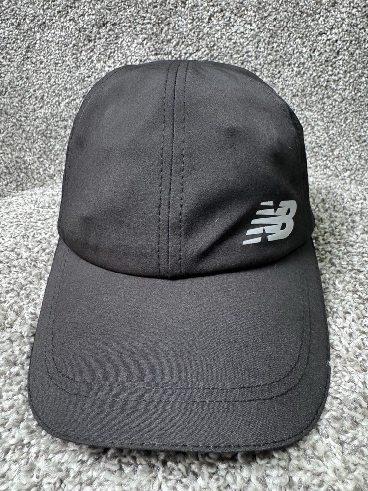 New Balance Hat Cap Strapback Womens One SIze Black Pony Performance Hat