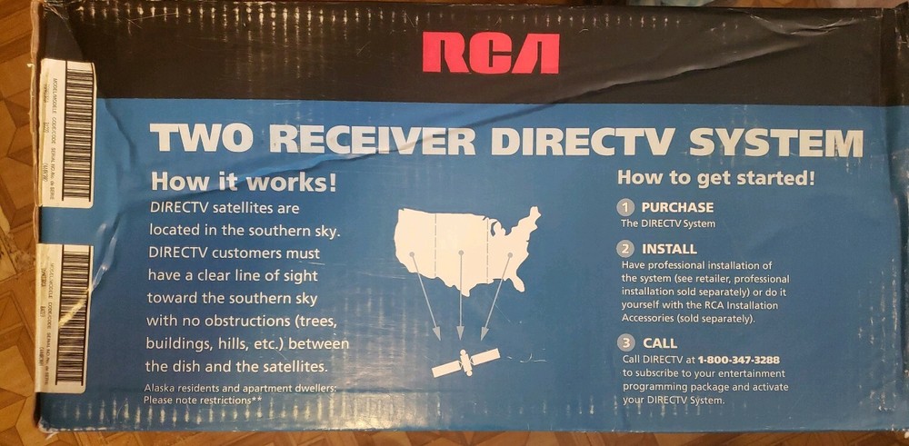 RCA TWO RECEIVER DIRECTV SYSTEM MODEL DSM433RGA