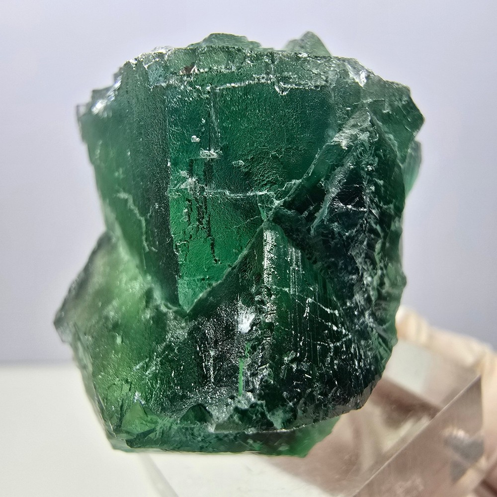 Clear Phantom Fluorite Cube parquetted, green Okorusu, Namibia 42*33*29mm