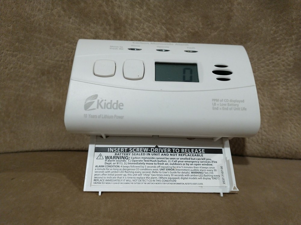 Kidde Carbon Monoxide Detector Digital Display 10 Yr Lithium Battery