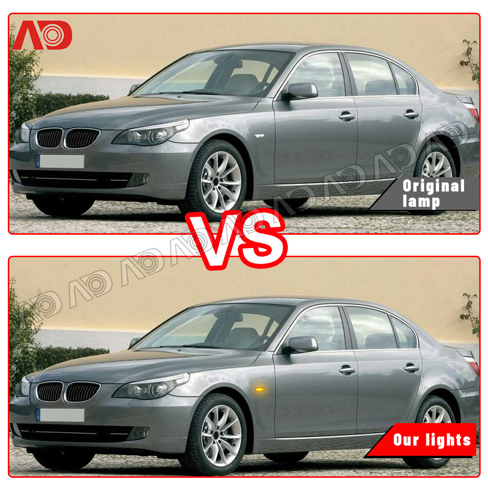 2PC Sequential LED Side Marker Light For BMW E60 E61 E82 E88 E90 E91 E92 E93