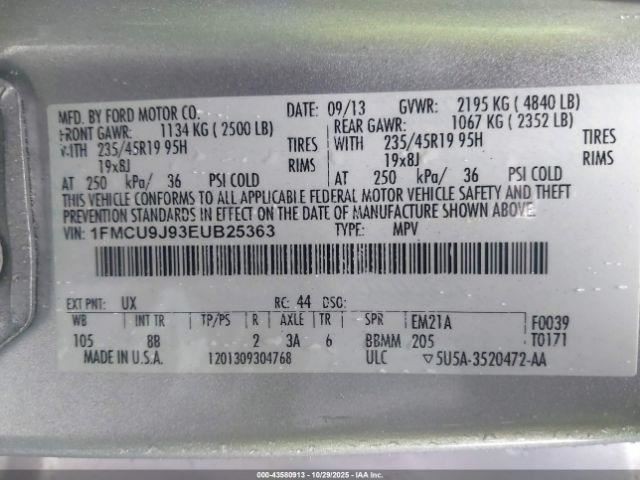 Fuse Box Engine Fits 13-16 ESCAPE 4879688