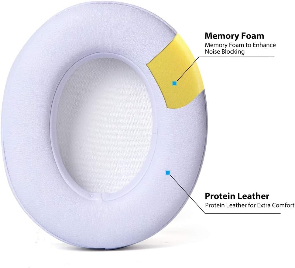 Professional Replacement Ear Pads for Beats Studio 2 and 3（ White