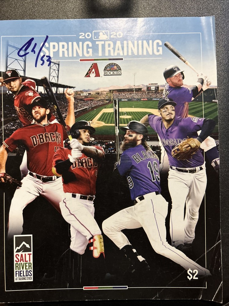 2020 Spring Training Program with Autographs