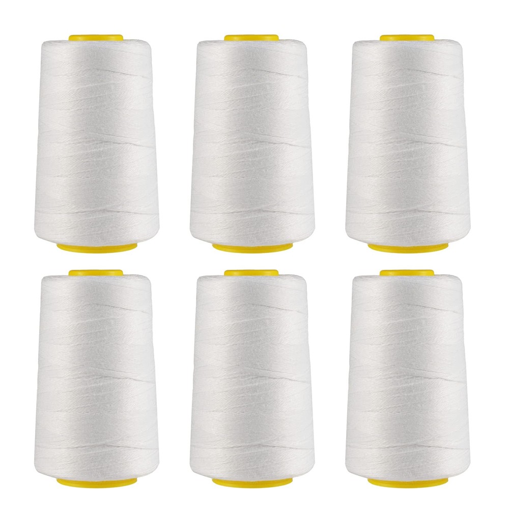 6 Rolls Heavy Duty Spool Sewing Thread For Bags Stitcher Closer