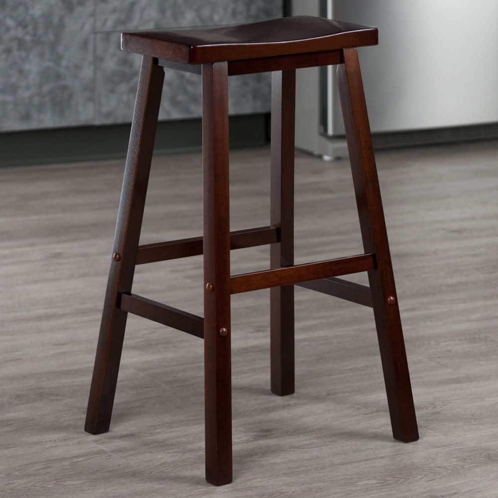 Satori Seat Bar Stool, 29", Walnut