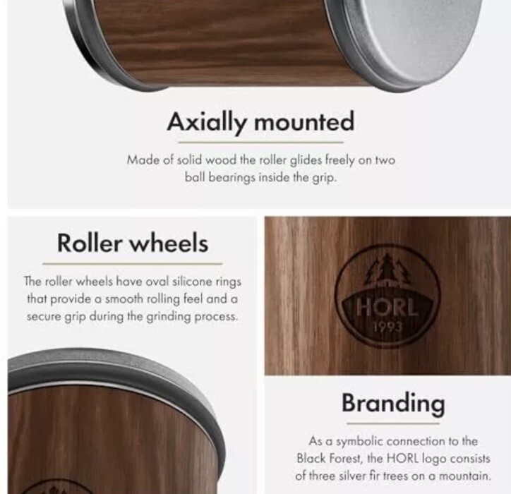 HORL 2 Walnut Rolling Knife Sharpener Engineered in Germany for Straight Edge A1