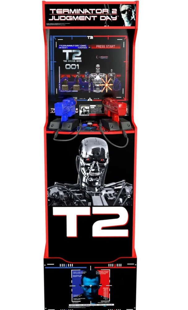 Arcade1Up - Terminator 2: Judgement Day - T2-  FRONT DECAL Sticker Mod LAMINATED